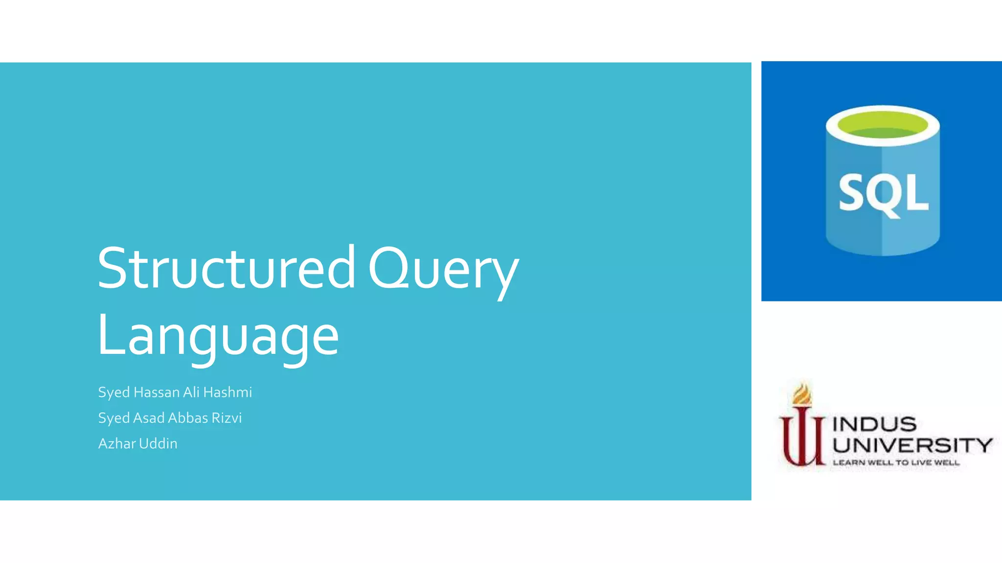 Structured Query Language (SQL) | PPT