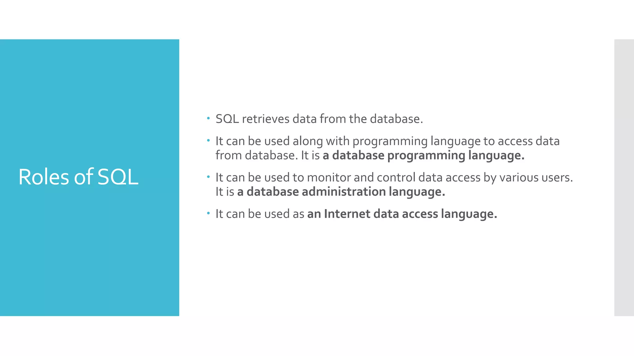 Structured Query Language (SQL) | PPT