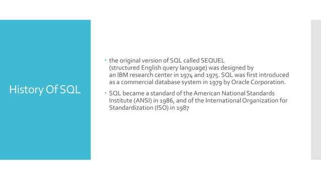 Structured Query Language (SQL) | PPT