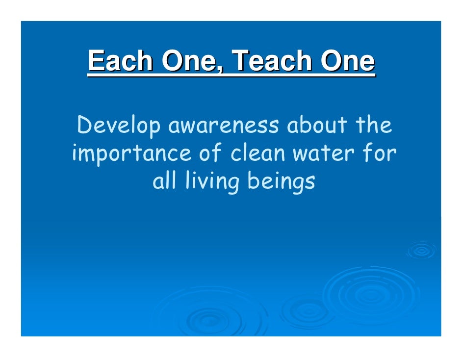Essay writing on each one teach one