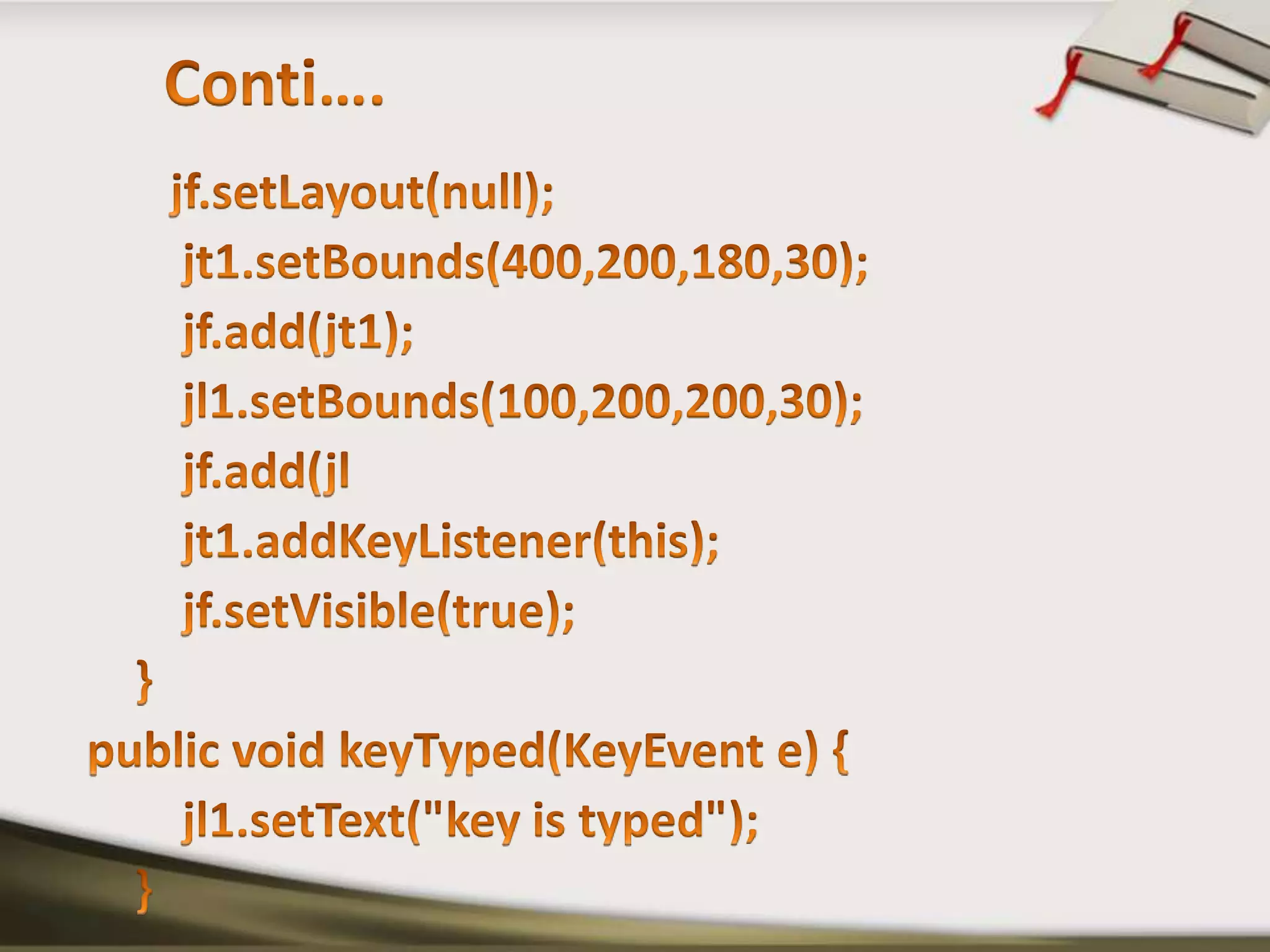 Event Handling in java | PPTX