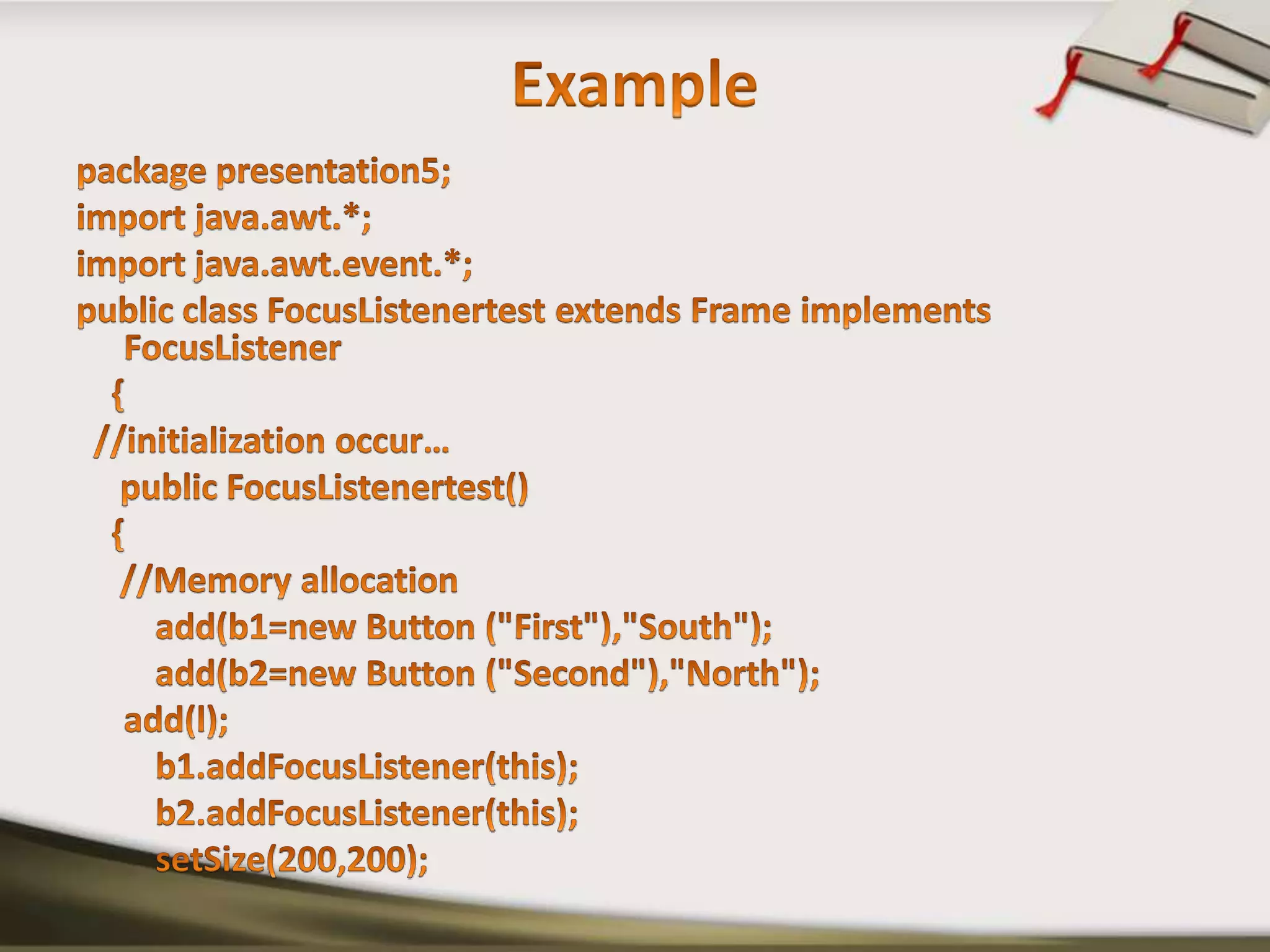 Event Handling in java | PPTX | Programming Languages | Computing image.