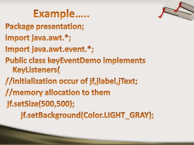 Event Handling in java | PPT