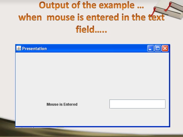 Event Handling in java | PPTX | Programming Languages | Computing