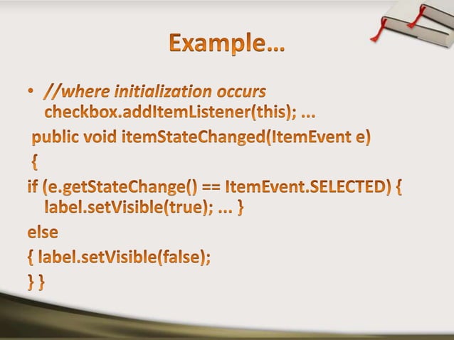 Event Handling in java | PPT