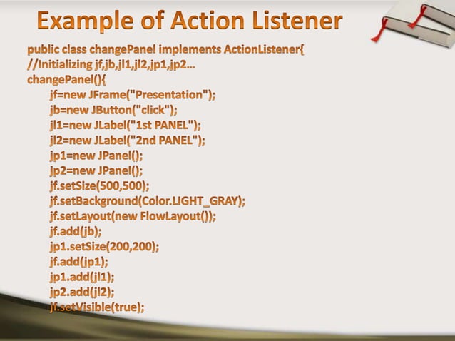 Event Handling in java | PPTX