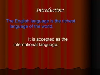 Presentaion on Changes in English Language During Renaissance | PPT