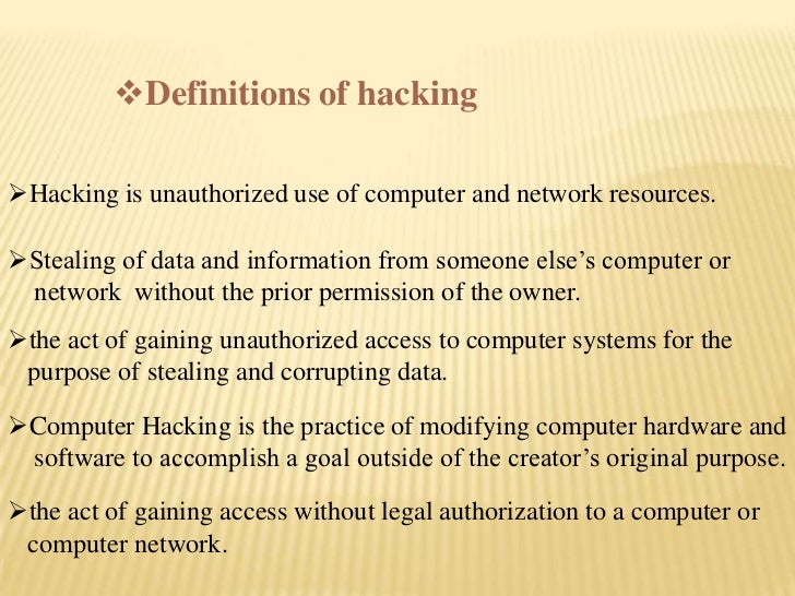 Hacking