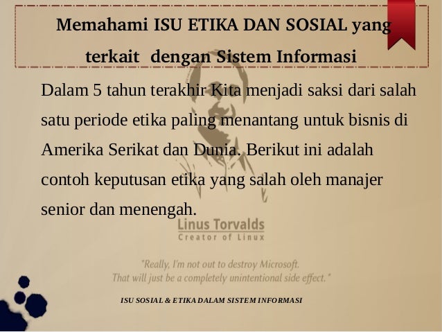 Contoh Etika Dalam Sistem Informasi - Mi Putri