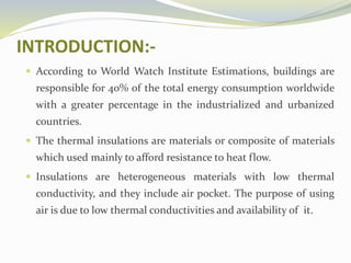 Saving Energy By Using Insulation | PPTX