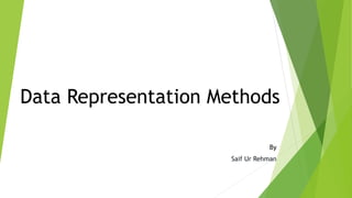 Data Representation Methods
By
Saif Ur Rehman
 