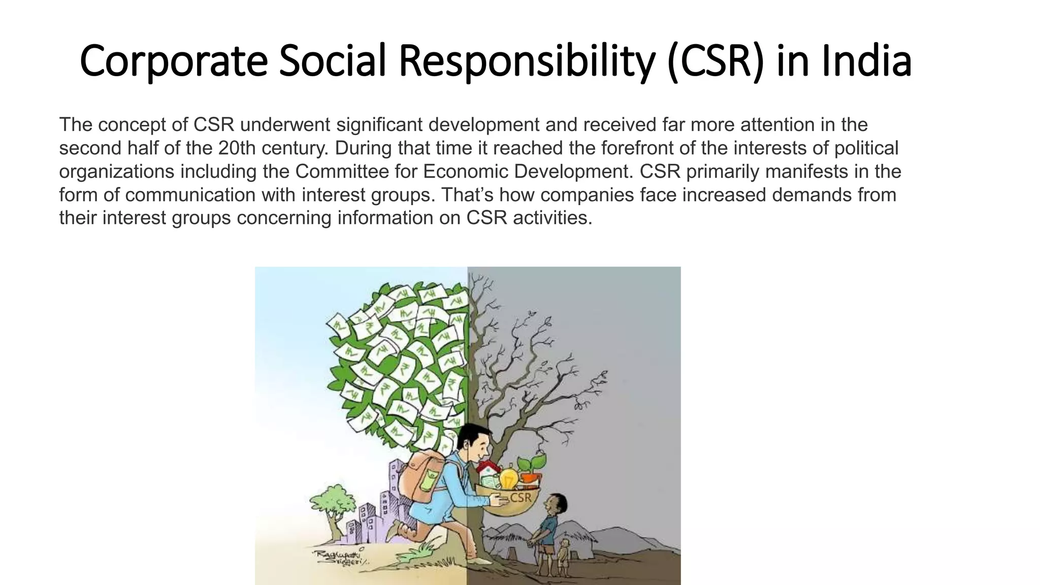 Corporate Social Responsibility in India | PPTX