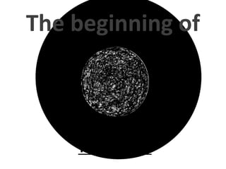 The universe
The beginning of
 