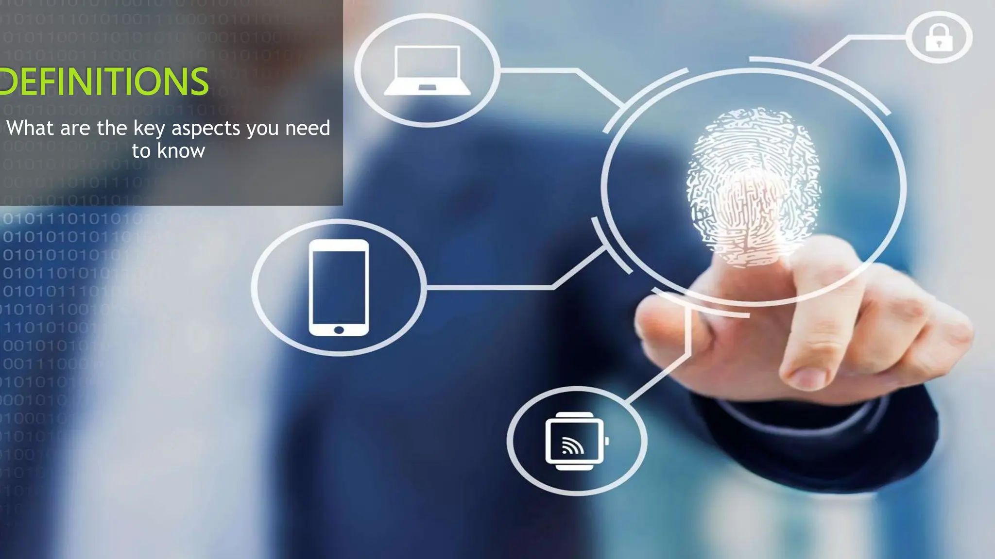 DEFINITIONS
What are the key aspects you need
to know
 