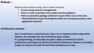 Presentation on java | PPT