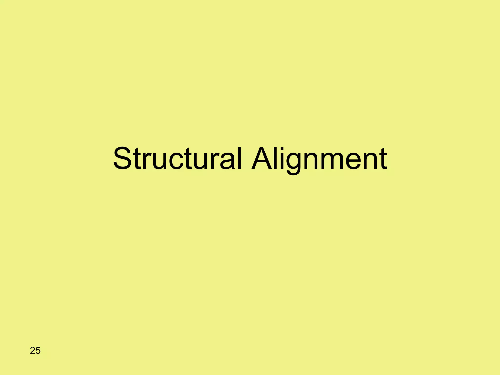 25
Structural Alignment
 