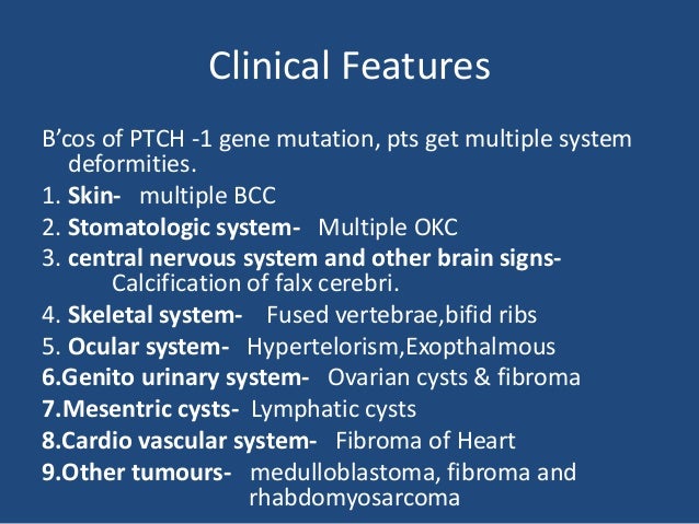 system the of 2 nervous parts Goltz syndrome presentation Gorlin of Case