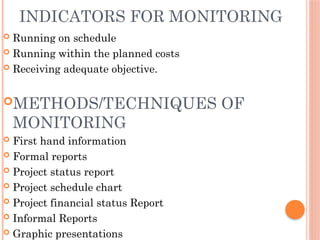 Monitor Process First Hand Image PRESENTATION ON MONITORING & EVALUATIONS | PPTX