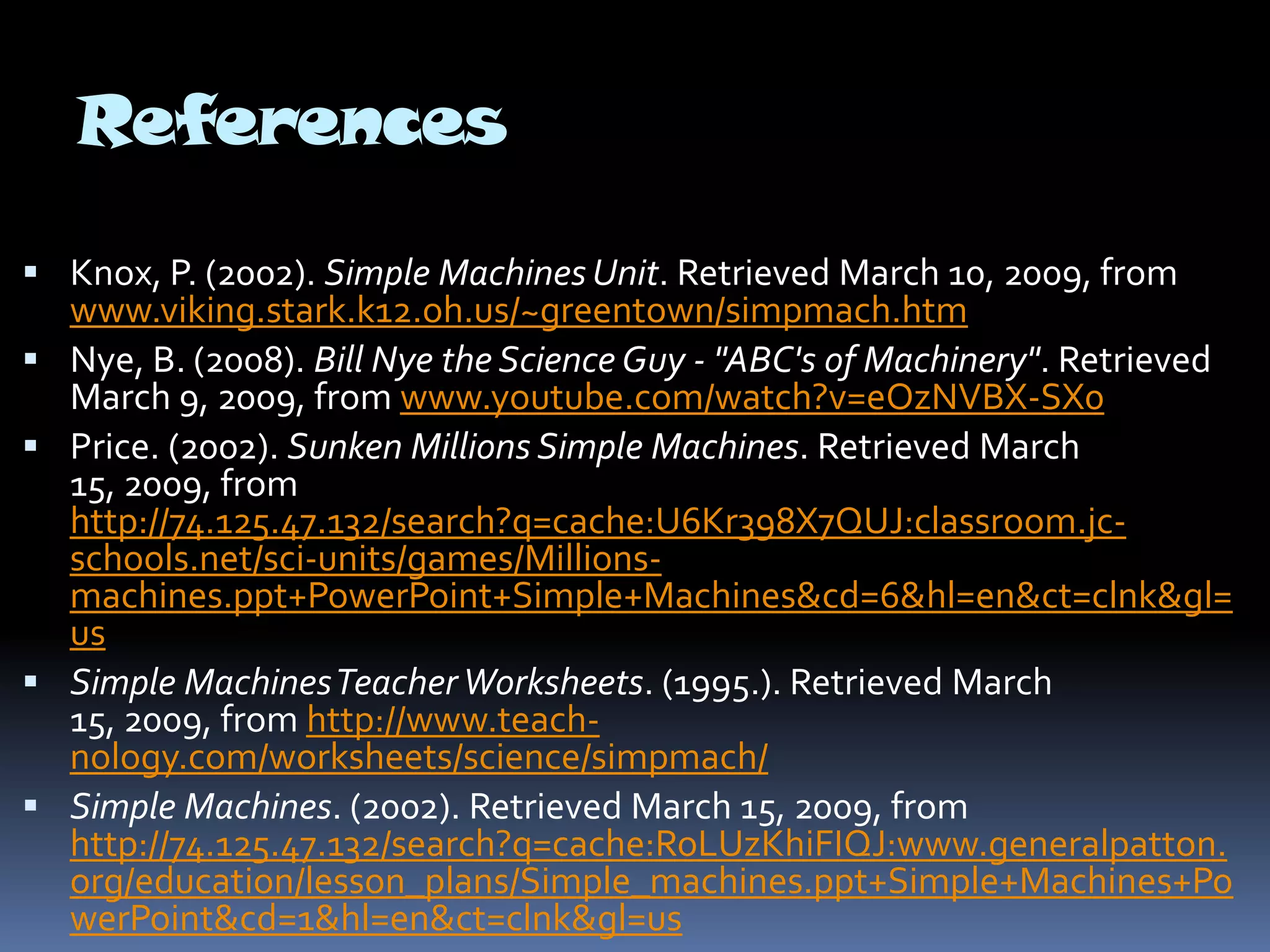 My Presentation On Simple Machines