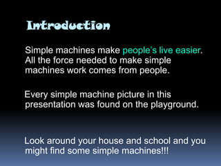 My Presentation On Simple Machines