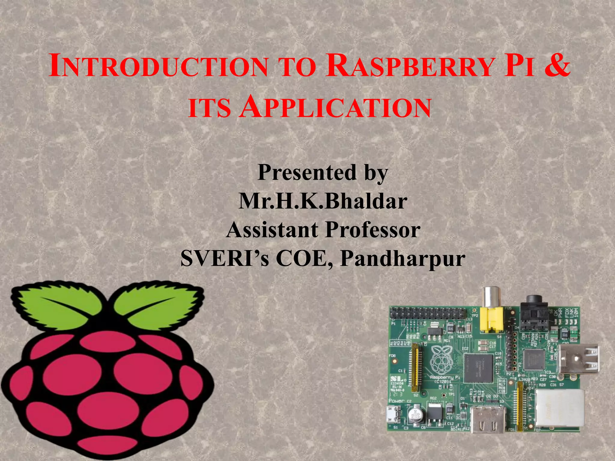 My presentation raspberry pi | PPT