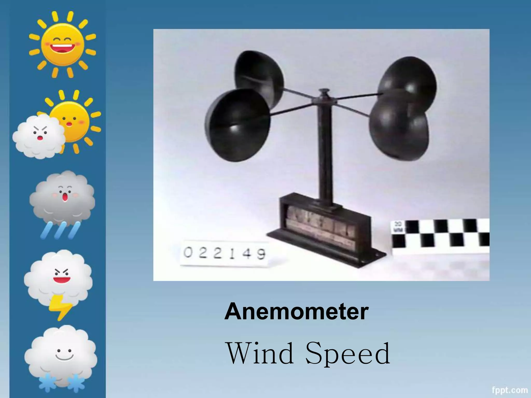 Anemometer
Wind Speed
 