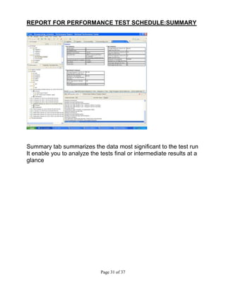 Rational Performance Examples My Project on Rational Performance Testing | DOCX