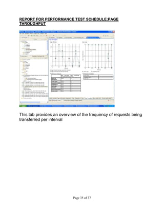 Rational Performance Examples My Project on Rational Performance Testing | DOCX