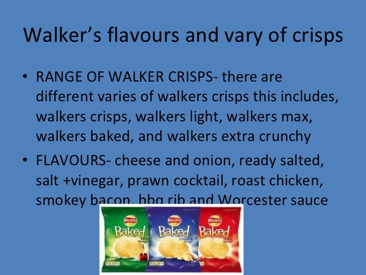 My product is walkers crisps