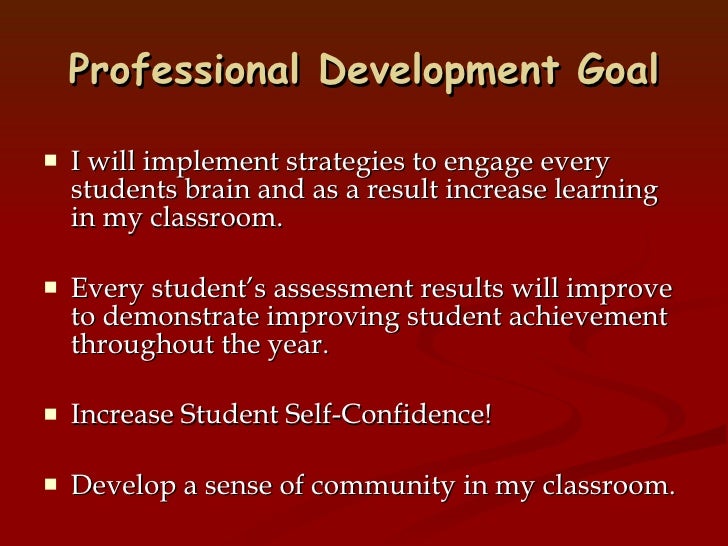 my professional goals 2005 06 proffesional goals