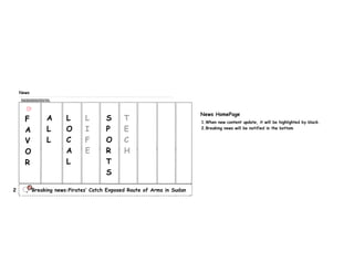 My project's UI