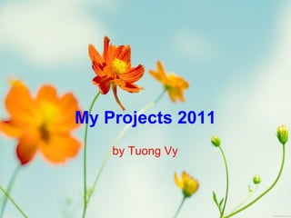 My Projects 2011
    by Tuong Vy
 