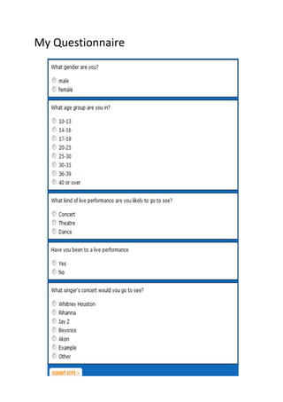 My Questionnaire
 