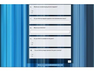 My Audience Feedback Questionnaire