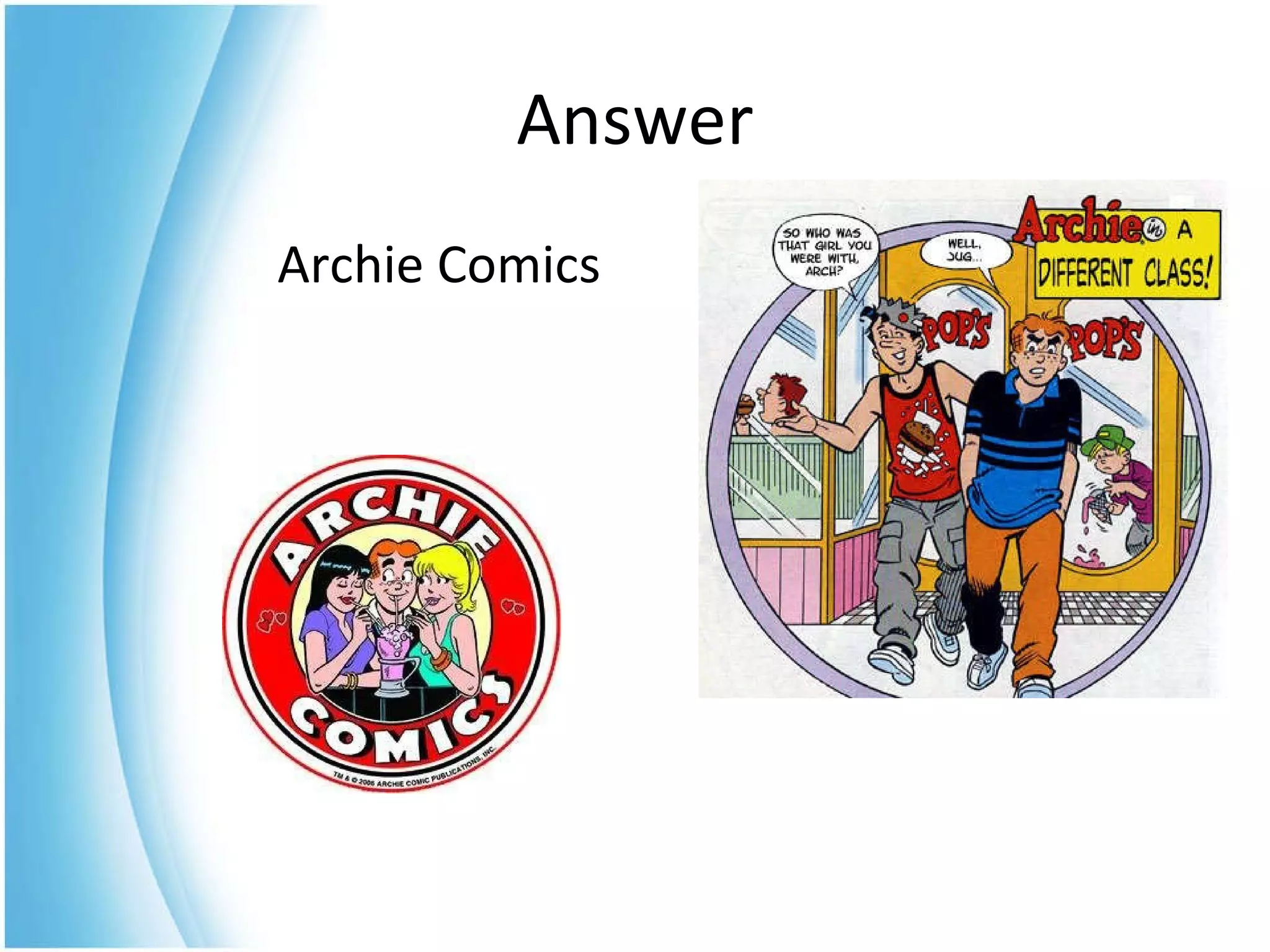 Archie Comics Answer 