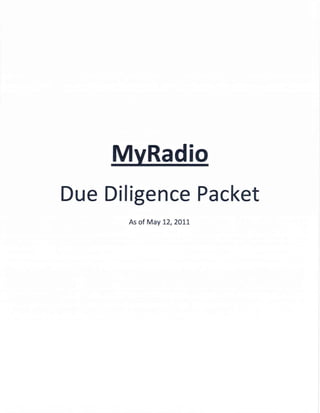 My radio due diligence scan (1 of 2)