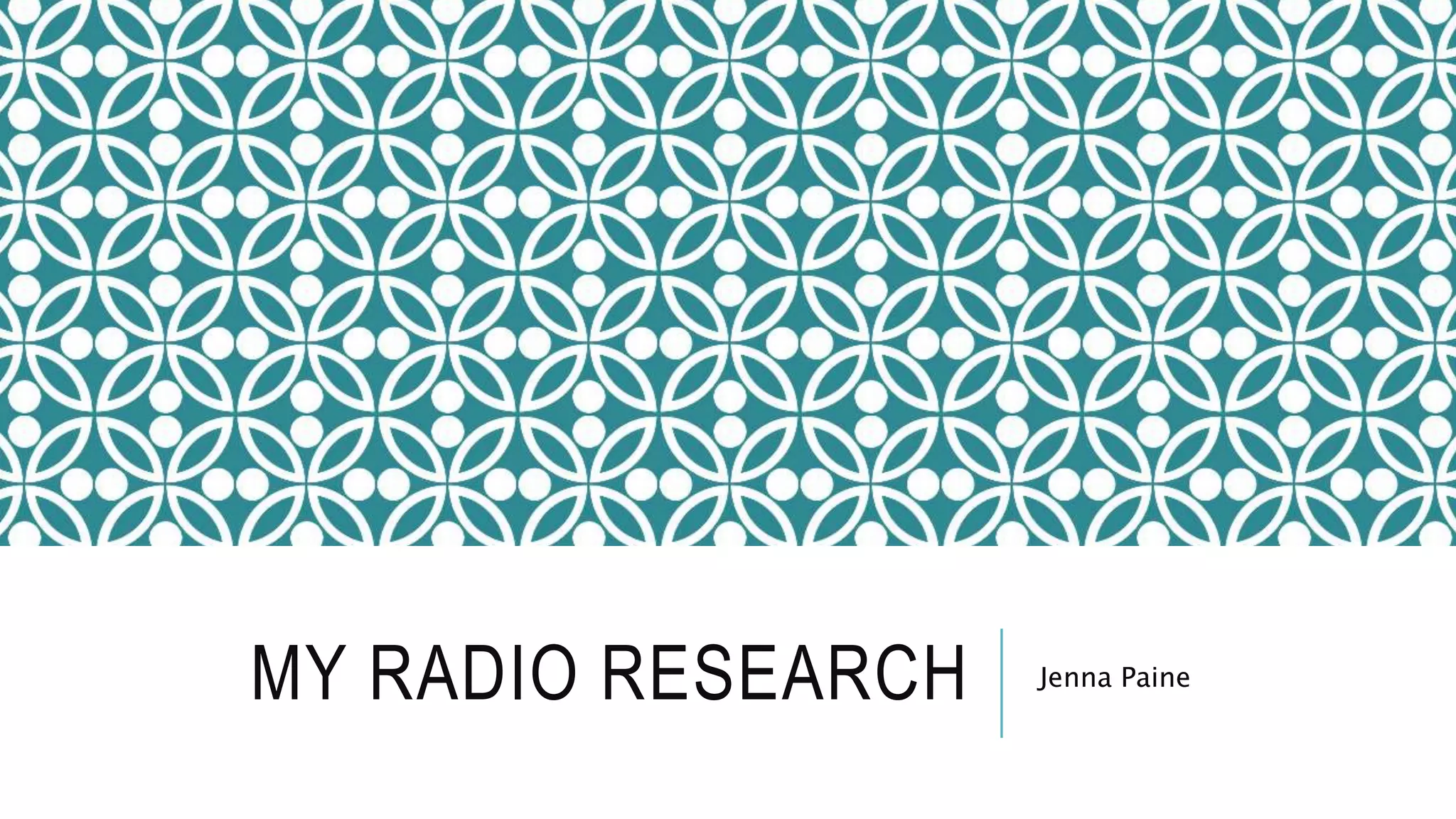 my-radio-research-kiss-ppt