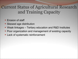 Reflections on Capacity Strengthening and Training — past, present and future