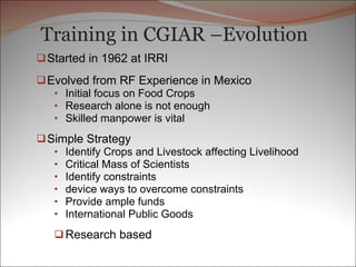 Reflections on Capacity Strengthening and Training — past, present and future