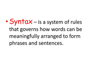 The Nature and Structure of Language | PPTX
