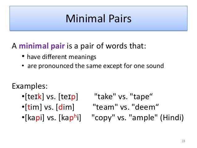 Which word sounds different