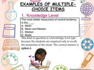 Different Format of Classroom Assessment Tools | PPTX