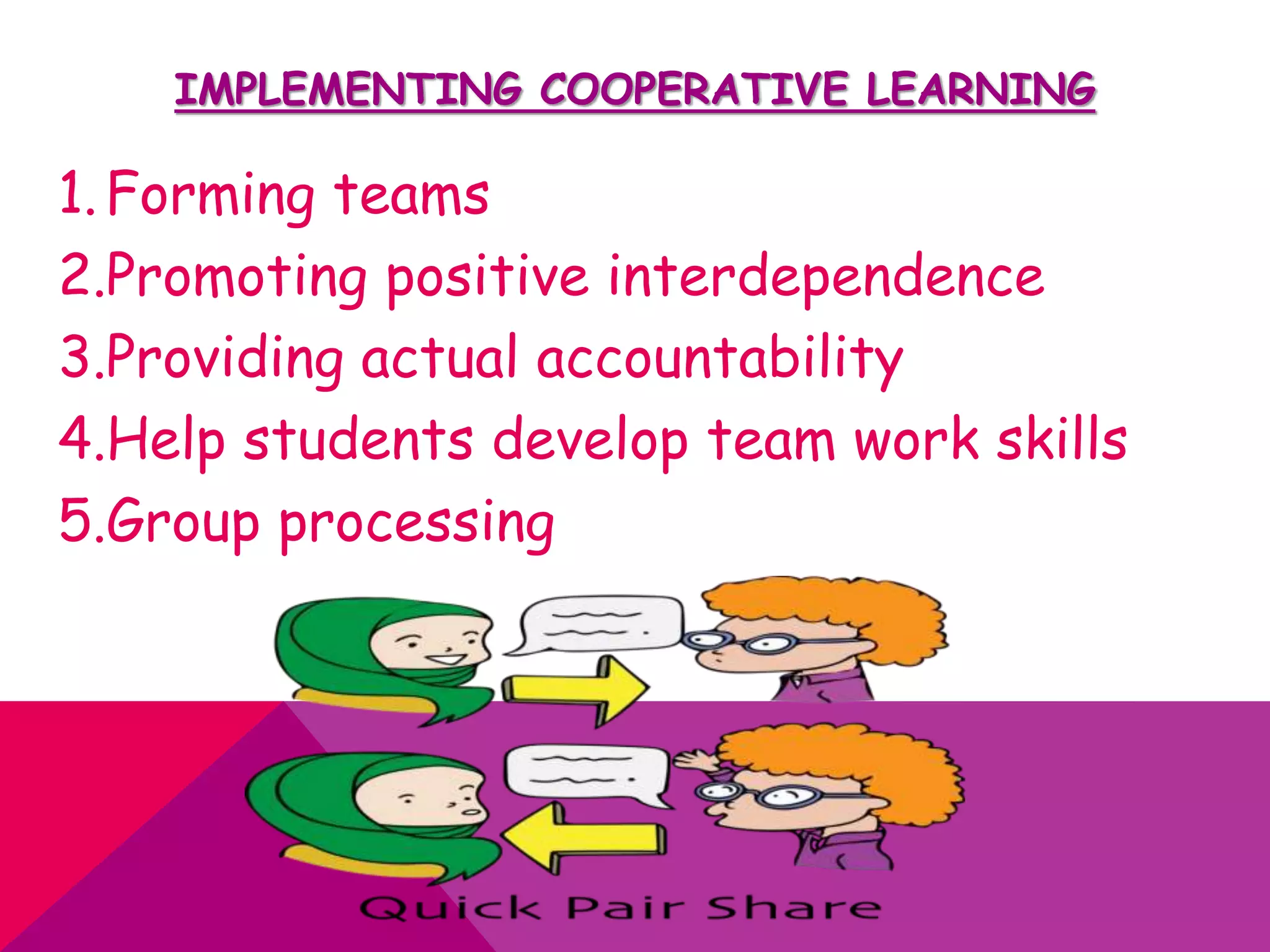 COOPERATIVE LEARNING STRATEGY | PPTX | Homework and Study | Education