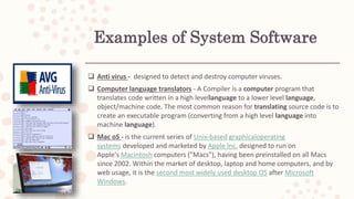 Computer Software | PPTX | Operating Systems | Computer Software and ...