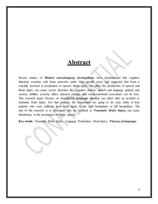 research on brain injury | PDF