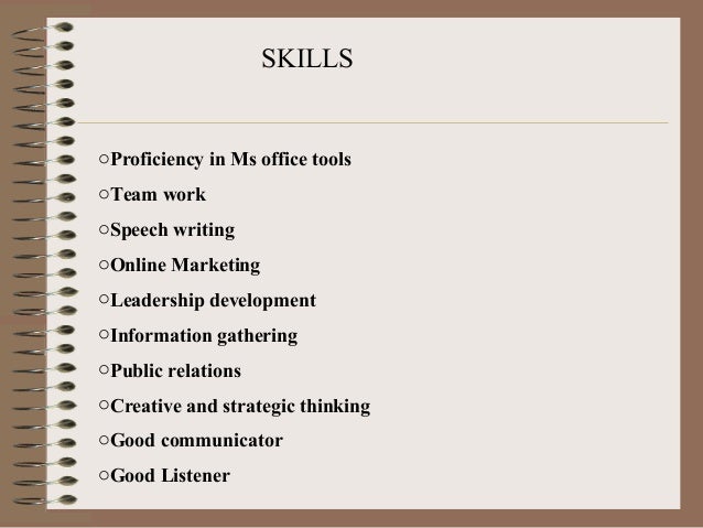 personal presentation on career objective