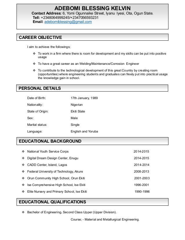my resume adebomi blessing pdf docx