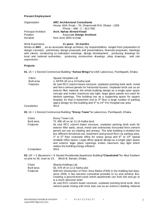 resume works
