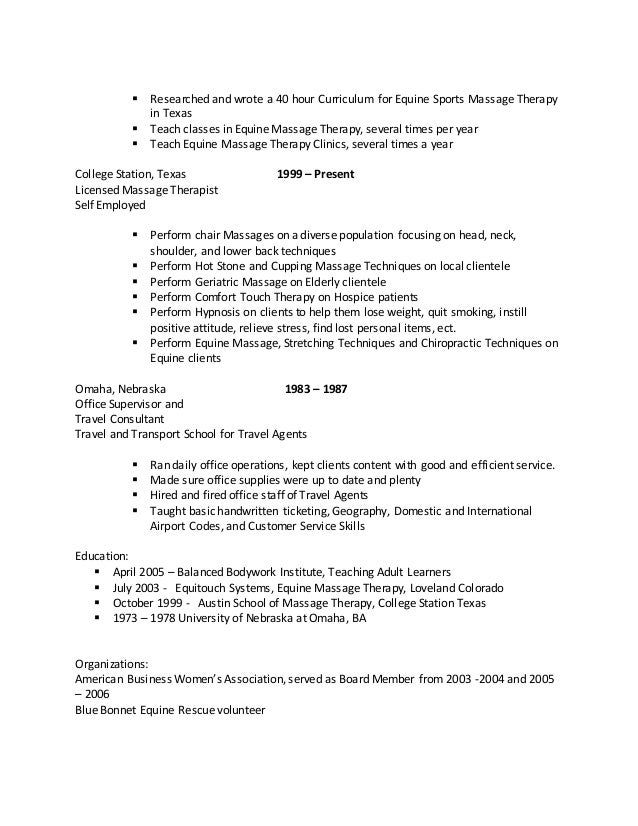 My Resume Updated 2010