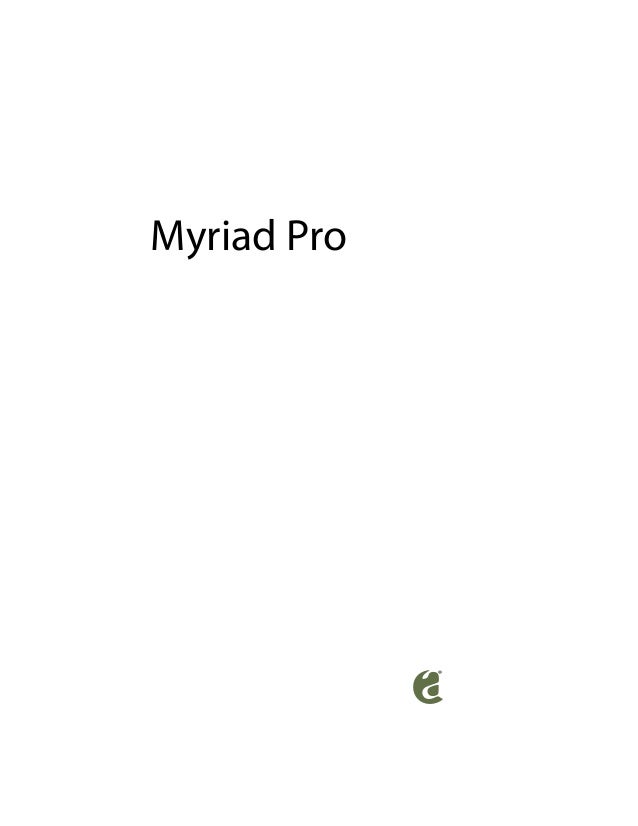 Myriad pro dafont Myriad pro dafont